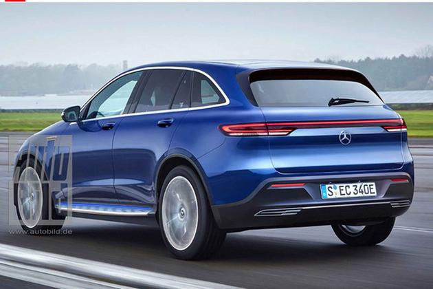 奔馳純電動SUV EQC假想圖曝光 2019年上市/續航超500km