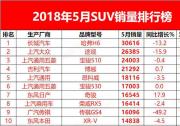 5月SUV銷量出爐！韓系涼涼！投訴最多車型竟入前十