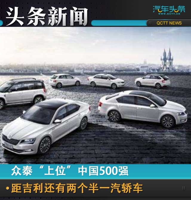 一汽轎車，中國《財富》500強,中國500強汽車