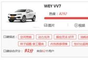 打破油耗認知誤區 VV7重新定義中型SUV