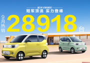 蟬聯微型電動車銷量冠軍 宏光MINIEV九月銷量28918臺